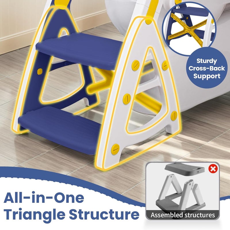 PRIMLECT Potty Training Toilet Seat with Step Stool Ladder - Image 2